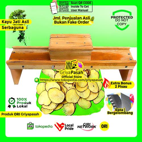 Foto Produk MESIN PENGIRIS KERIPIK KENTANG MANUAL dari Griyapasah Official Store