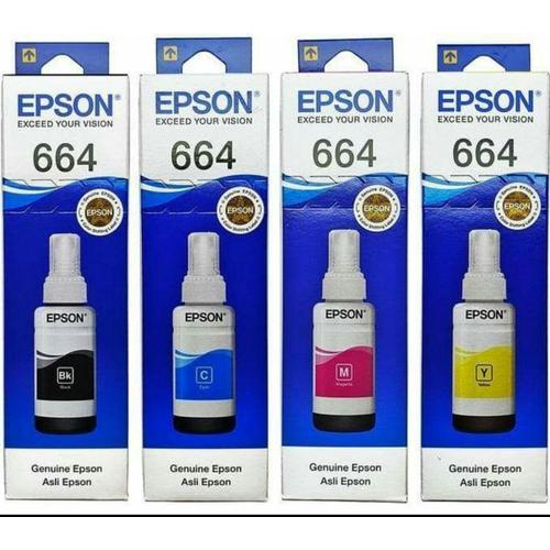 Jual TINTA PRINTER EPSON 664 ORIGINAL - Kota Metro - SHAFARAMETRO |  Tokopedia