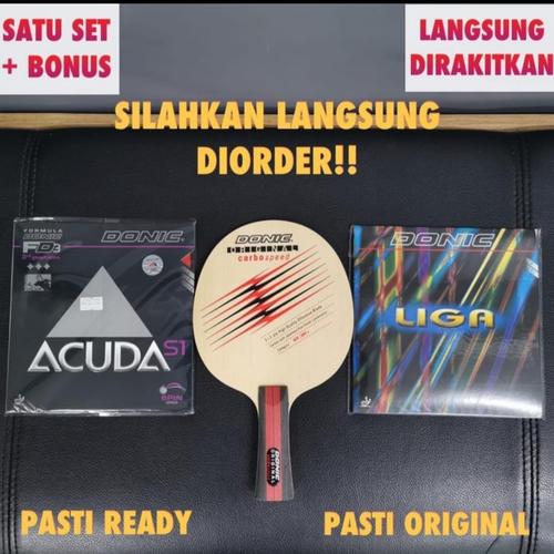 Foto Produk Bat Pingpong Donic Ovtcharov Carbo Speed plus Acuda dan Liga set dari ASTA SPORT DONIC STORE