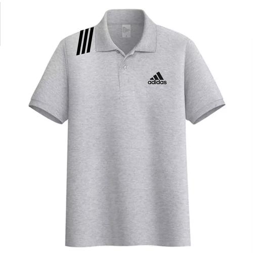 Foto Produk Kaos Kerah Pria Premium / Kaos Polo Shirt Adidas / Size M-L-XL-XXL - Abu-abu, M dari M&Hfashion