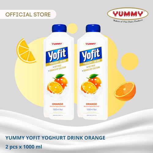 Foto Produk Yummy Yofit Yoghurt Drink Orange 2 x 1 Liter dari YUMMY Dairy