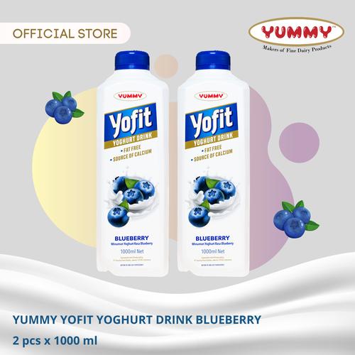 Foto Produk Yummy Yofit Yoghurt Drink Bluberry 2 x 1 Liter dari YUMMY Dairy