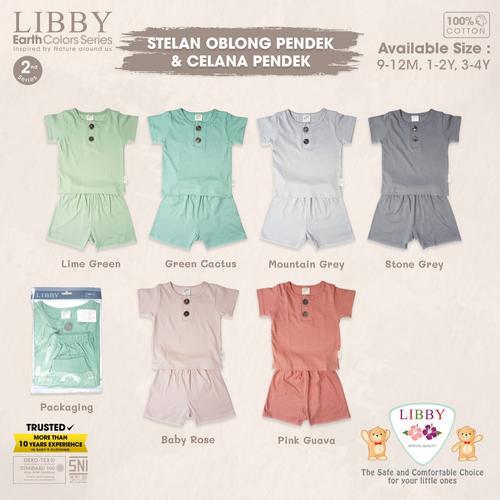Foto Produk Libby Baby - Setelan Pendek Earth Series New - 1-2 Y, Baby Rose dari Baby Feli Shop