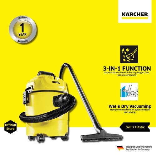 Promo Karcher WD 1 Classic *KAP 1200 Watt Vacuum Cleaner Wet & Dry Cicil 0 3x Jakarta Barat