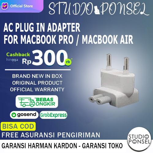 Gambar Ac Plugin port indonesia For compatible all macbook Pro / Macbook AIr - White dari Studio Ponsel Jakarta Pusat Tokopedia