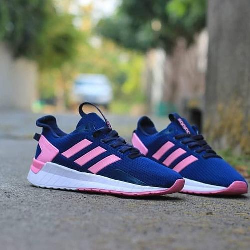 navy and pink adidas