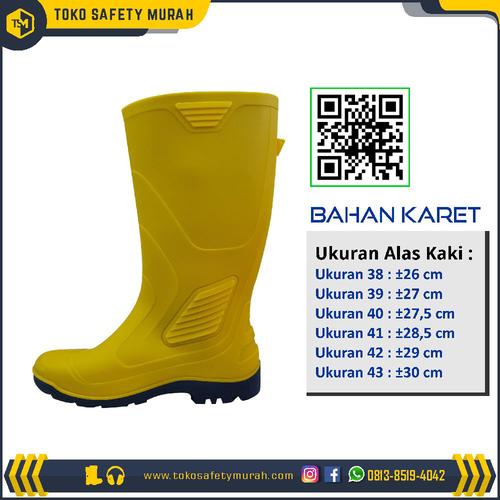 Foto Produk Sepatu boot AP terra eco 3 / eco 3 kuning karet tinggi anti air- Murah dari Toko Safety Murah