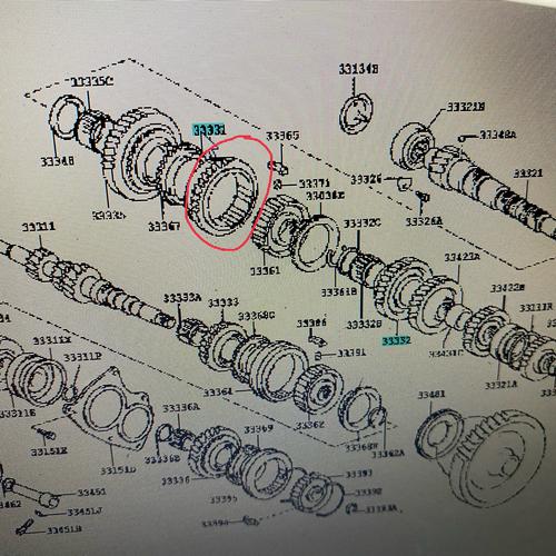 Foto Produk Gear Reverse-Sleeve transmisi yaris gigi 1-2 original dari JABA MOTOR TOYOTA