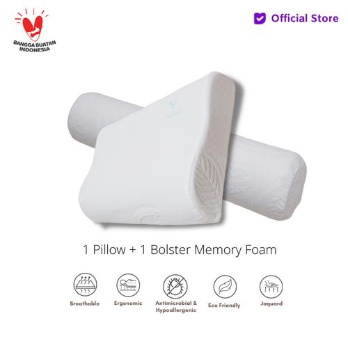 Foto Produk Vablo bantal gratis guling memory foam + bonus tas - pure memory foam dari Vablo_id