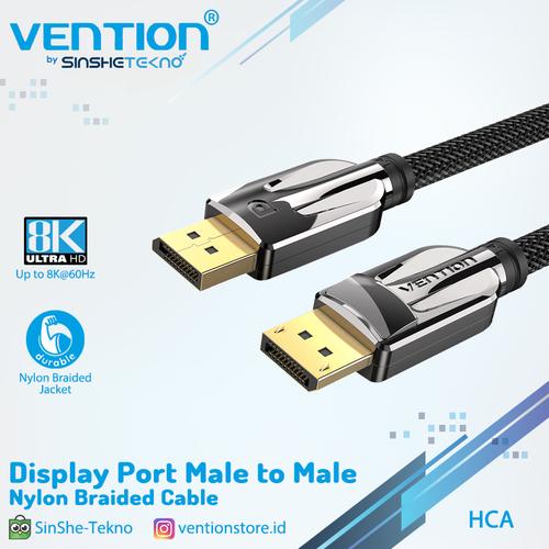 Foto Produk Vention Kabel DP Display Port 1.4 male To Male 8K UHD HDR - 3 Meter dari VENTION by SinsheTekno