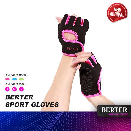 Foto Produk BERTER Sport Gloves Sarung tangan Fitness Gym Sepeda anti-selip - L, Gray Fruit Gree dari Berter Indonesia