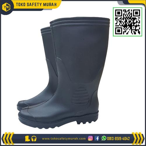 Foto Produk Sepatu Boot Forli Hitam Dove Boots Lentur Karet Ukuran Besar Anti Air dari Toko Safety Murah