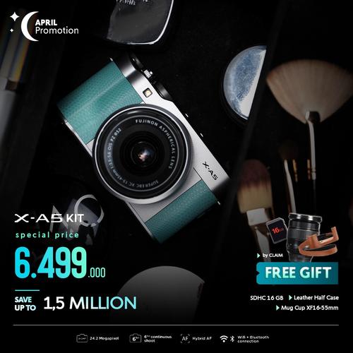 Foto Produk Fujifilm XA5 X-A5 Kit XC 15-45mm Garansi Resmi Fujifilm Indonesia dari taskamera-id