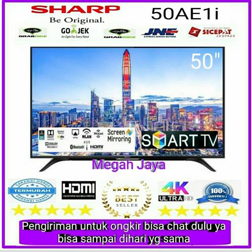 Jual LED TV SHARP 50 inch 2TC50AE1i Digital Smart Tv Garansi Resmi