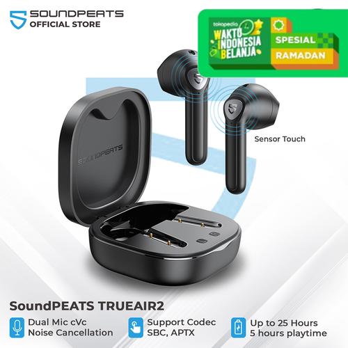 Foto Produk SoundPEATS True Air2 True Wireless Earbuds In-Ear Stereo - Hitam dari SOUNDPEATS OFFICIAL