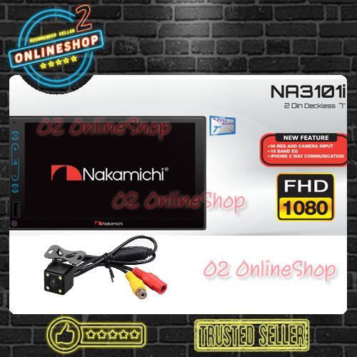 Foto Produk Nakamichi NA3101i Deckless Tape bluetooth Autolink Mp5 Paket kamera dari O2 OnlineShop