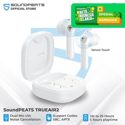 Foto Produk SoundPEATS True Air2 True Wireless Earbuds In-Ear Stereo - Putih dari SOUNDPEATS OFFICIAL