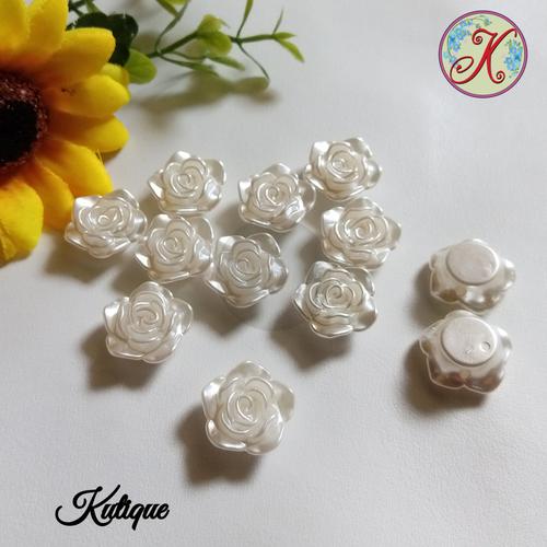 Foto Produk Mote Mawar / Resin Mawar 2cm lusinan dari Kutique Craft