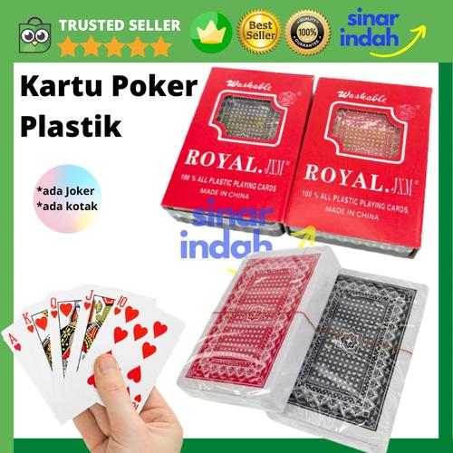 Foto Produk Kartu Remi Plastik ROYAL Kartu Poker PVC ANTI AIR Poker Blackjack Card - Single Set dari CV. Sinar Indah