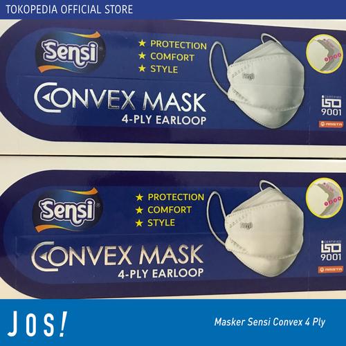 Foto Produk Masker Sensi Convex Mask 4ply 4D kf94 earloop isi 20 - Hitam dari J O S