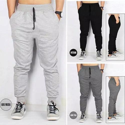 Jual celana jogger polos slimfit 