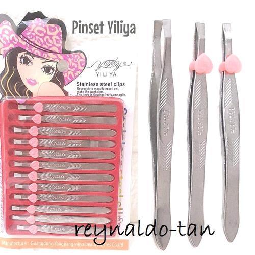 Foto Produk Pinset Bunga Stainless Steel Yiliya isi 12 pcs Silver dari reynaldo-tan