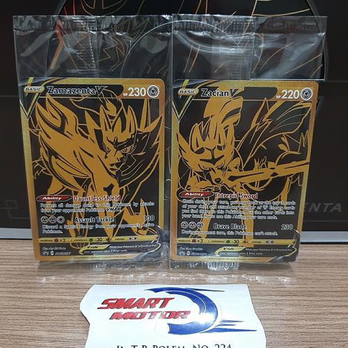 Jual Zacian V & Zamazenta V. BLACKGOLD. Pokemon TCG English Original