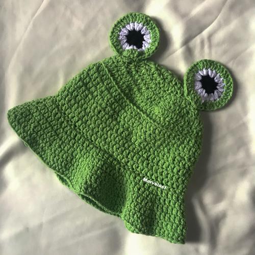 Jual Froggy bucket hat crochet - Kota 