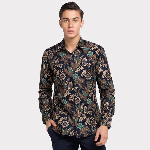 Foto Produk Enzy Batik Shirt raden Wijaya - Navy - S dari Enzy Batik