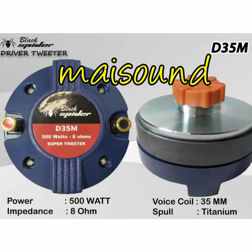 Gambar DRIVER TWEETER BLACK SPIDER D35M 500 WATT ORIGINAL BLACKSPIDER D 35 M dari Maisound Jakarta Utara Tokopedia