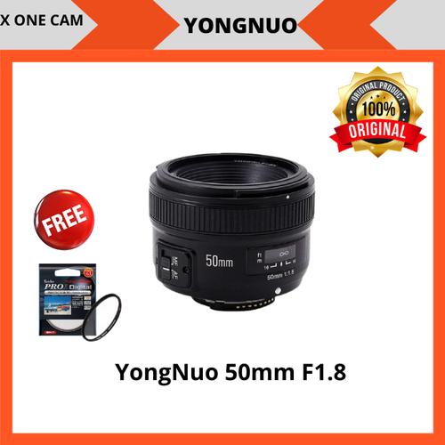 Foto Produk Lensa Fix YongNuo 50mm F1.8 For Nikon - Hitam dari X ONE CAM