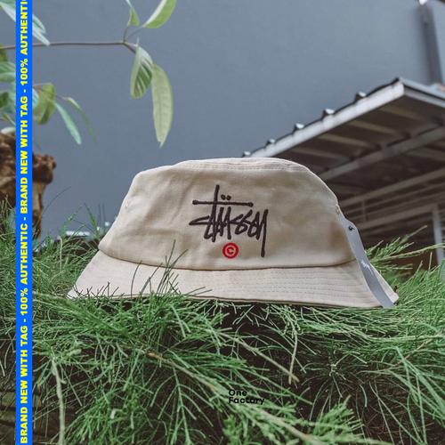 Jual STUSSY C LOGO KHAKI BUCKET HAT 100 