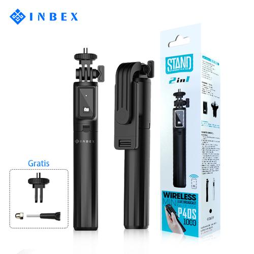 Foto Produk INBEX Tongsis Bluetooth Selfie Stick Tripod Tomsis with Remote Shutter dari INBEX Official Store