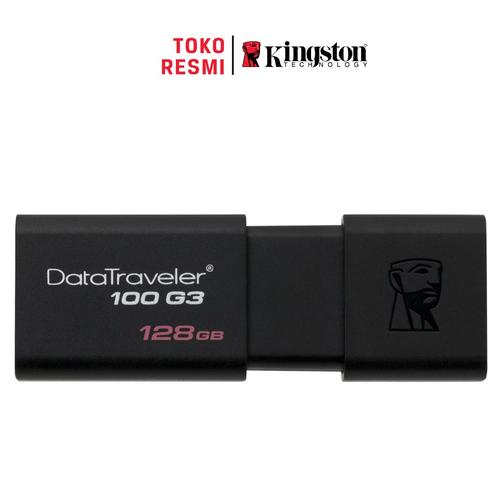 Foto Produk Kingston Flash Disk DataTraveler 100 G3 128GB USB3.1 dari Kingston Official Store