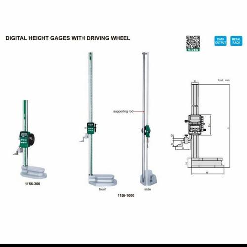 Jual Digital height gage with driving wheel Insize 1156300 ORIGINAL