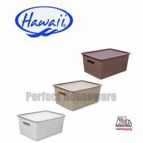 Gambar HAWAII LUGANO KERANJANG DENGAN TUTUP (S) HW9250 DT - Coklat tua dari perfecthouseware Jakarta Barat Tokopedia