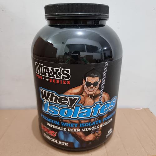 Foto Produk Max's Maxs Whey protein Isolate Wheyisolate 4lb 4 lb lbs 4lbs dari everydayimfitness