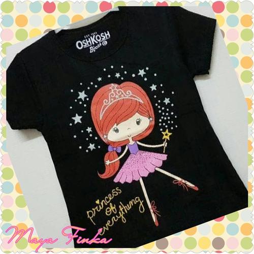 Foto Produk KAOS ANAK SIZE 1-6 OSHKOSH PRINCESS OF EVERYTHING BLACK | KAOS ANAK dari MAYA FINKA KAOS KARAKTER