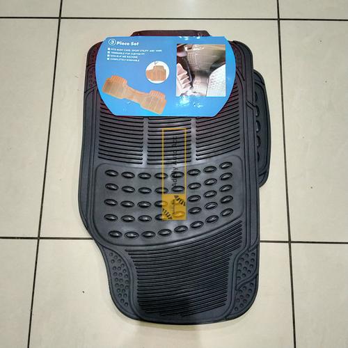 Foto Produk Karpet Mobil Karet Continental Universal 3 pcs - Hitam dari CaraccesorieS