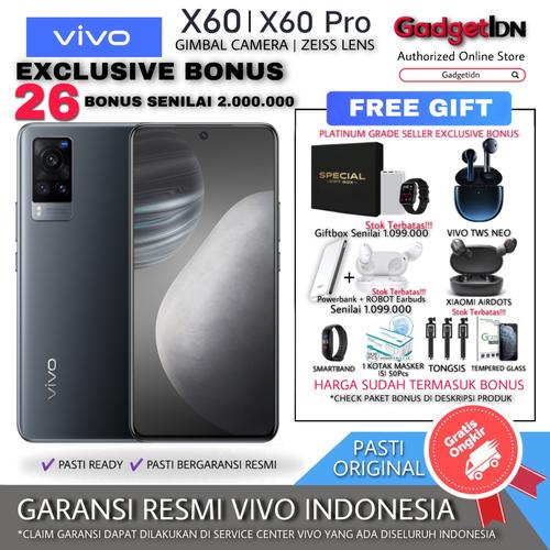 Foto Produk VIVO X60 PRO | X60 X60PRO 8/128GB 8/256GB 12/256GB GARANSI RESMI - X60 11/128GB, BLACK + 26BONUS dari GadgetIDN