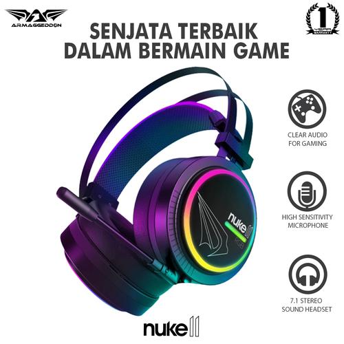 Foto Produk Headset Gaming Armaggeddon Nuke 11 (RGB 16.8 Millon Colours) dari Armaggeddon Official