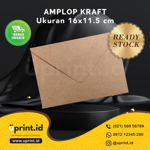 Foto Produk Amplop Kraft | Amplop Polos | Amplop Kraft Polos | 16x11.5 cm dari Uprint.id