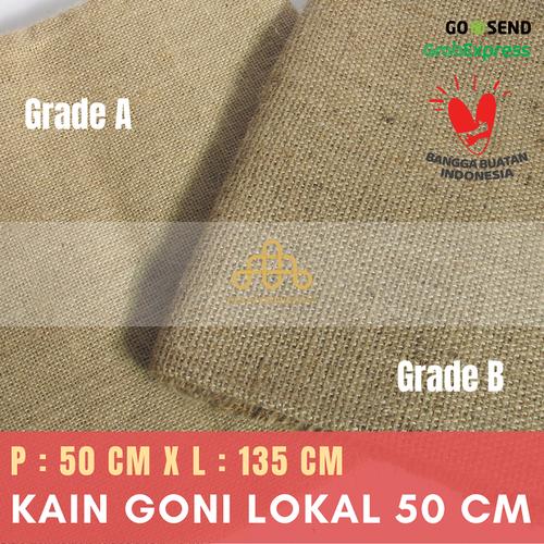 Foto Produk Karung Goni Lembaran 50cm - Kain Goni Baru - Burlap Jute Murah dari Rumah Karung Goni