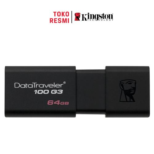 Gambar Kingston Flash Disk DataTraveler 100 G3 64GB USB3.1 dari Kingston Official Store Jakarta Pusat Tokopedia