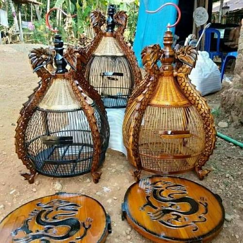 Foto Produk Sangkar burung perkutut l sarang burung l sarang burung ukir dari pondokfurniture