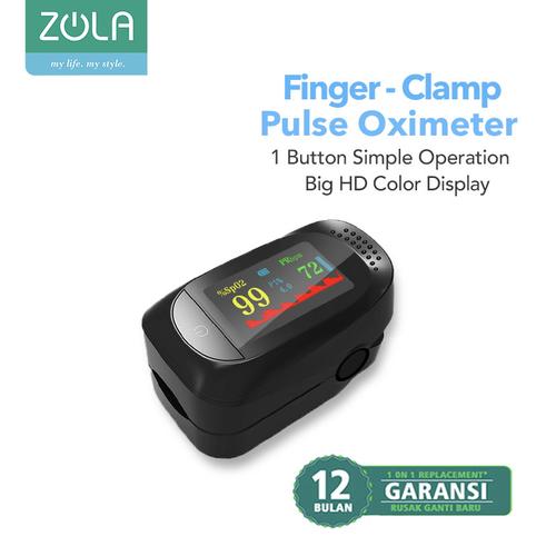 Foto Produk Zola Fingertip Pulse Oximeter Sp02 Saturation Monitor HD Color Display - Hitam dari Zola Indonesia