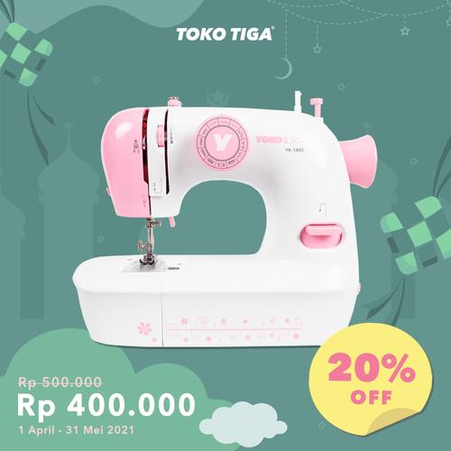 Foto Produk Mesin Jahit Portable Mini YOKO YK-1803 / JG-1803 (12 Pola Jahitan) dari TOKO TIGA Mesin Jahit