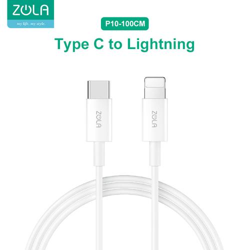 Foto Produk Zola P10 Kabel Data Type-C To Lightning PD 18W 100cm Fast Charger 2,4A dari Zola Indonesia