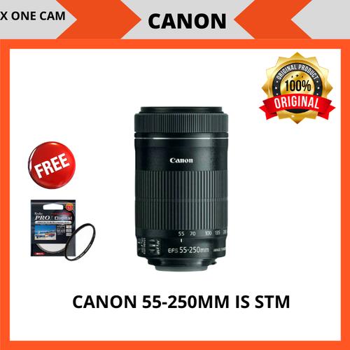 Foto Produk lensa canon EFS 55-250mm f/4-5.6 is STM - Hitam dari X ONE CAM