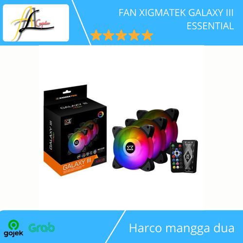 Foto Produk FAN XIGMATEK GALAXY III ESSENTIAL - BX120 Fans w/ Control Box & Remote dari AL computerr